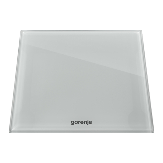 Gorenje OT150LBW Personal Scale Manuals