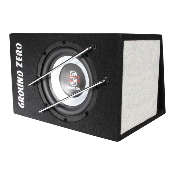 Ground Zero IRIDIUM Series Manual