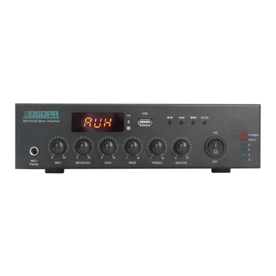 DSPPA MP250UB User Manual
