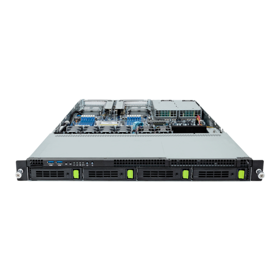 Gigabyte R163-Z30-AAB1 1U Rack Server Manuals