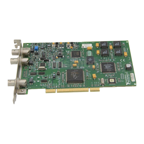 National Instruments IMAQ PXI-1407 User Manual
