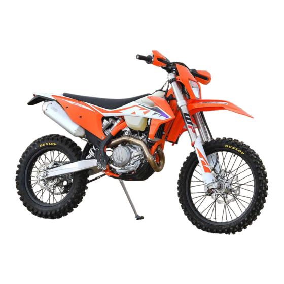 KTM 450 SX-F 2023 Setup Instructions