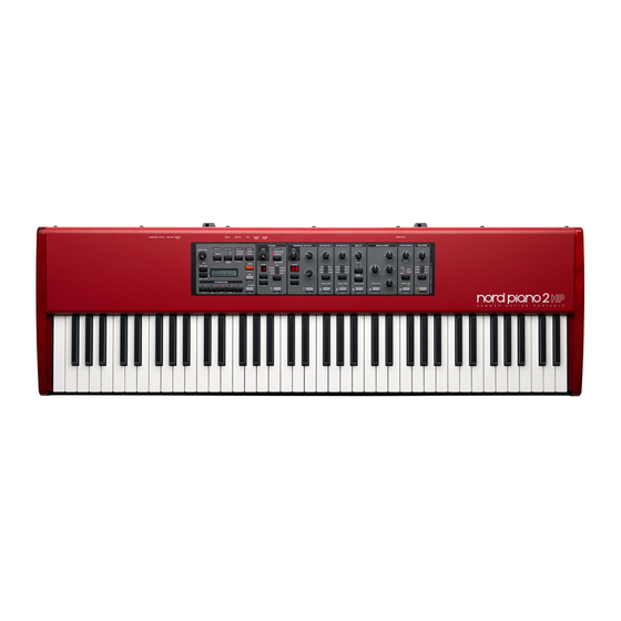 Clavia Nord Piano 2 HP Manuals