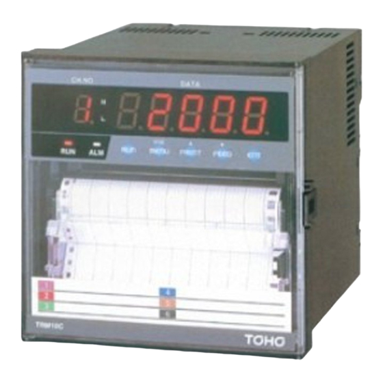 Toho Electronics TRM-10C Instruction Manual