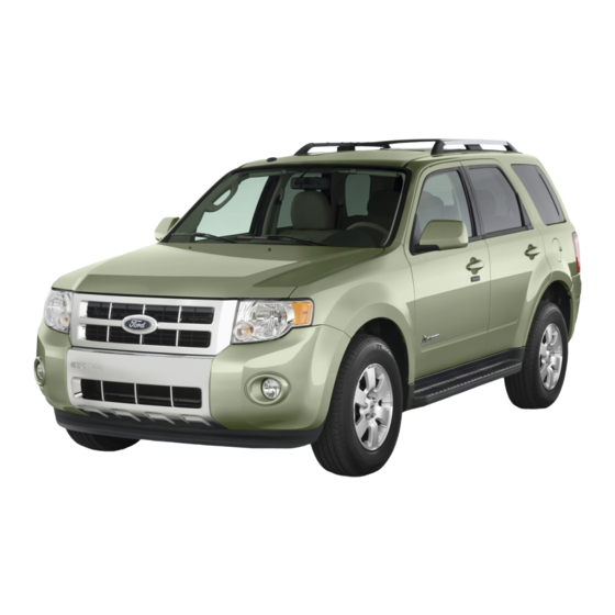 Ford 2009 Escape Owner's Manual