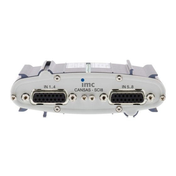 IMC CANSAS User Manual