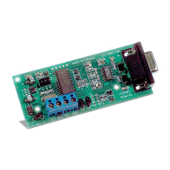 DSC Misterhouse PC5401 User Manual