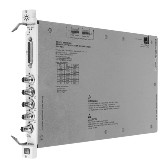 Keysight E1445A Manuals