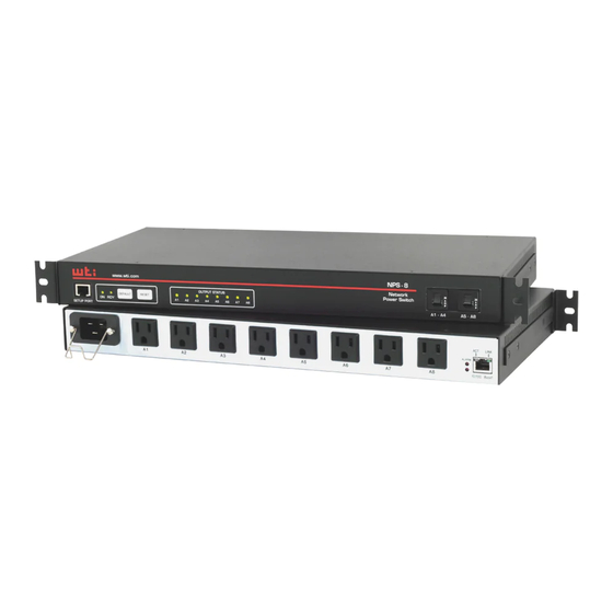 WTI NPS-4HS15 Series Network Power Switch Manuals