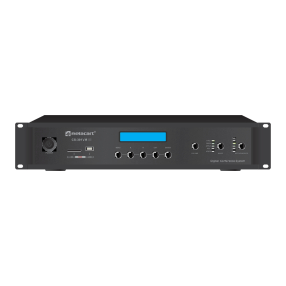 RELACART CS-301VM Product Manual
