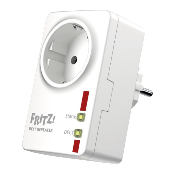 AVM FRITZ DECT Repeater 100 Installation And Operation Manual