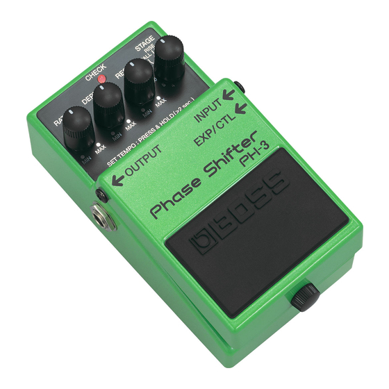 Boss Phase Shifter PH-3 Owner's Manual