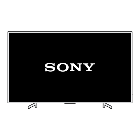 Sony BRAVIA KD-65X8077G Manuals