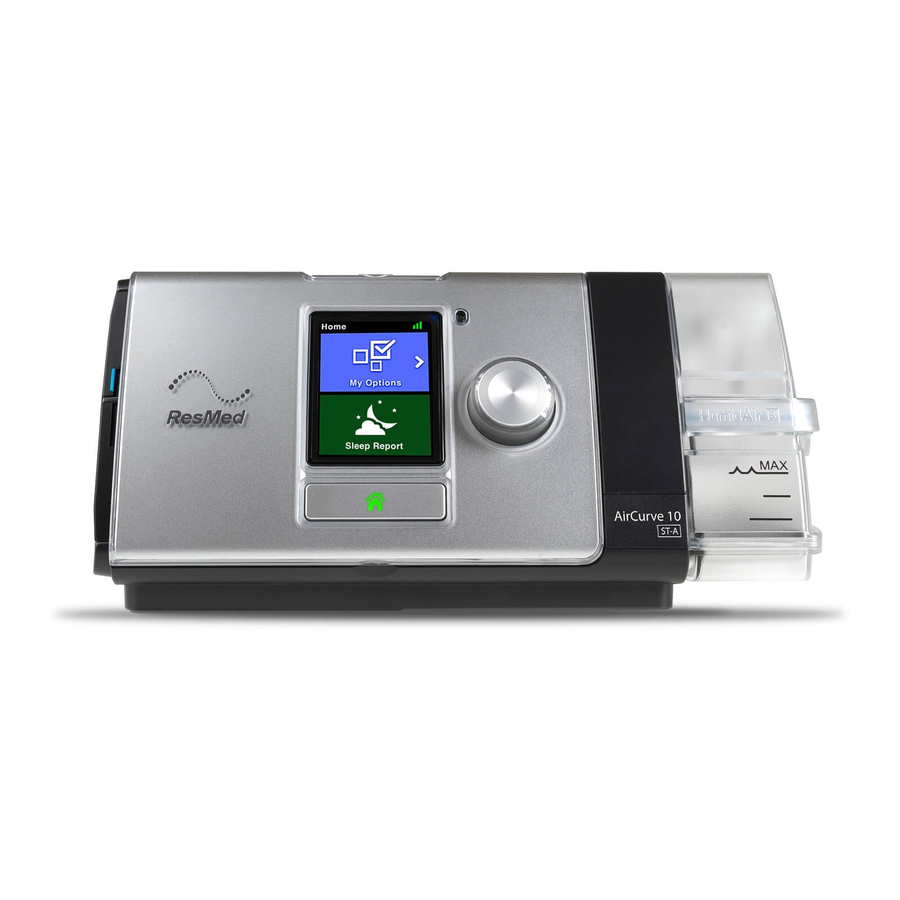 ResMed AirCurve 10 ST-A Quick Start Manual