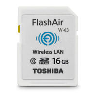 Toshiba FlashAir W-02 Series Manual