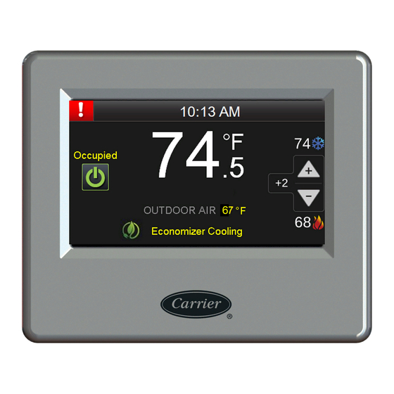 Carrier Equipment Touch Installation And Setup Manual