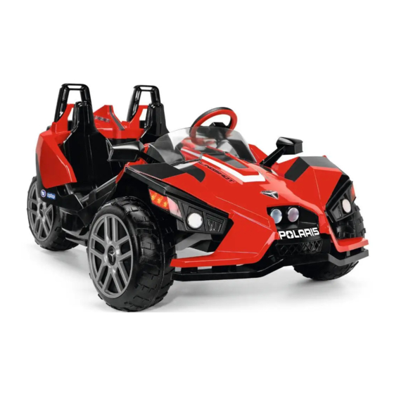 Peg-Perego Polaris SLINGSHOT Use And Care Manual