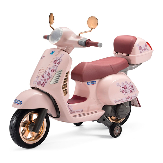 Peg-Perego VESPA Mon Amour Use And Care Manual