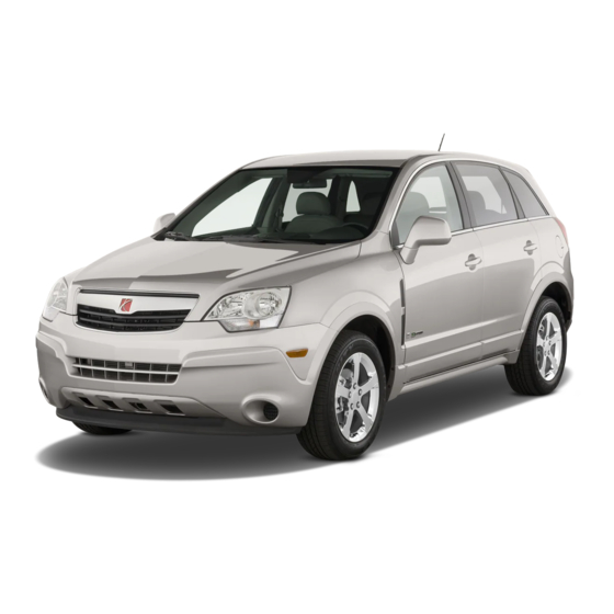 Saturn VUE 2009 Get To Know Manual