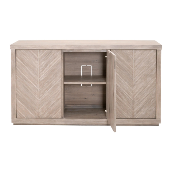 Essentials For Living ADLER SIDEBOARD WITH WOOD TOP 6130.NG Assembly Instructions