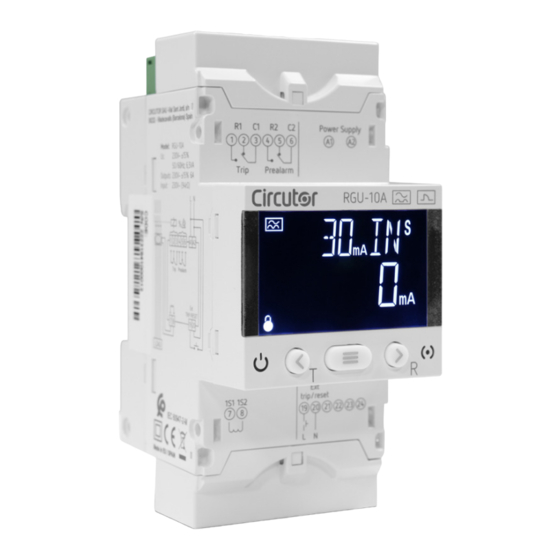 Circutor RGU-10A Instruction Manual