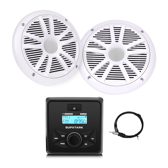 User Manuals: SUPXTARK PX168 Marine Stereo System