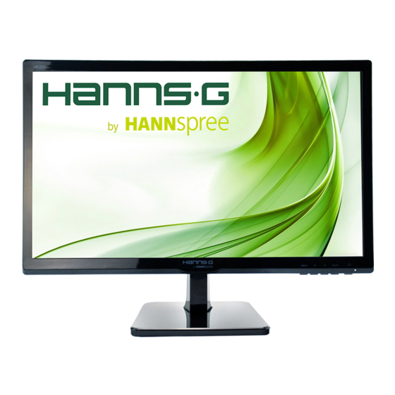 HANNspree Hanns.G HE225ANB Manuals