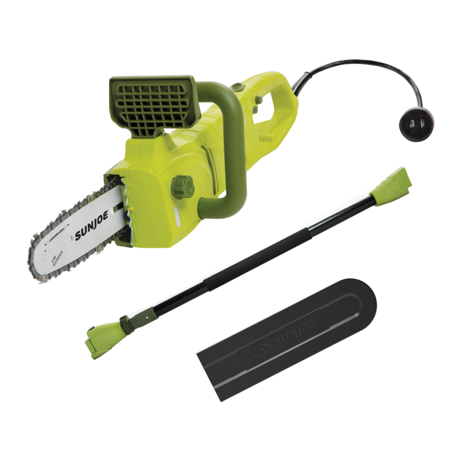 SunJoe SWJ806E - Electric Pole + Chain Saw Manual