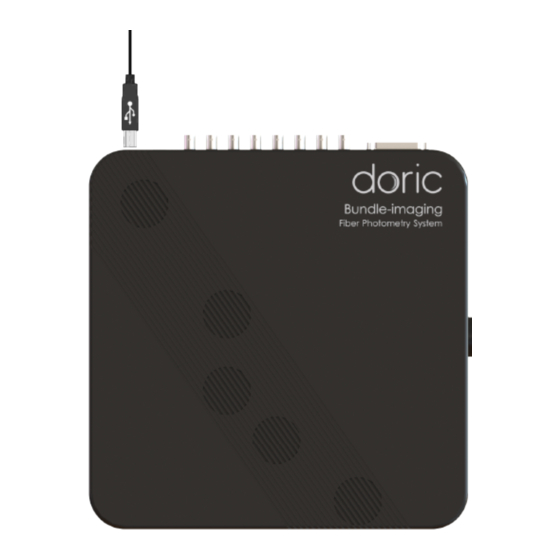 DORIC Bundle-imaging Fiber Photometry System Gen3 User Manual