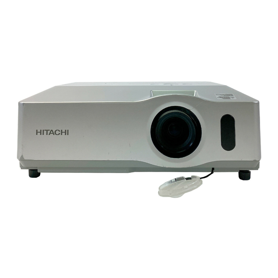 Hitachi CP X206 - XGA LCD Projector Manuals