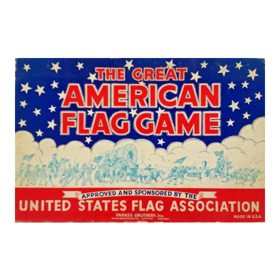 Parker Brothers American Flag Game Instructions