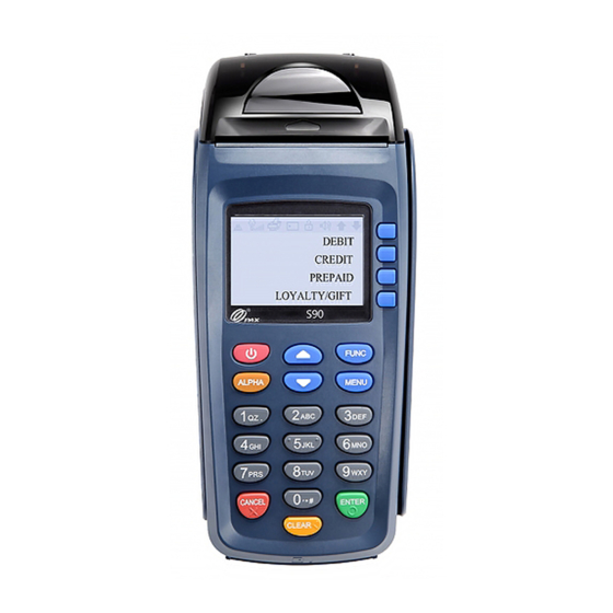 PAX S90 Quick Reference Manual