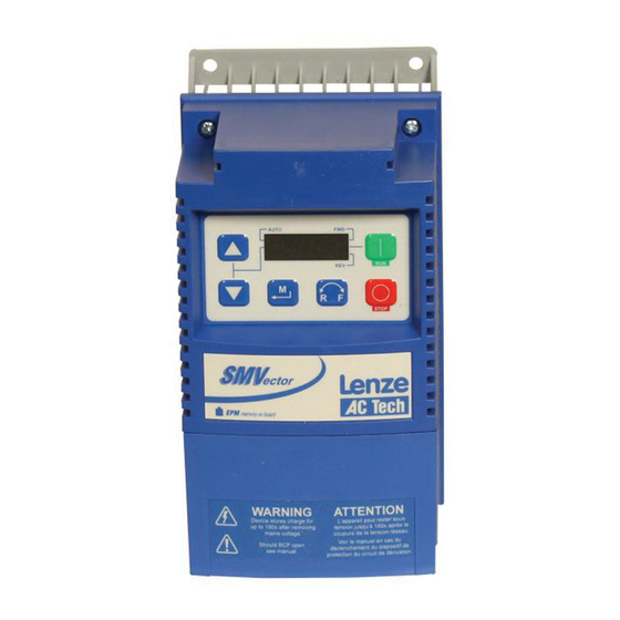 Lenze SMVector Series Quick Start Manual