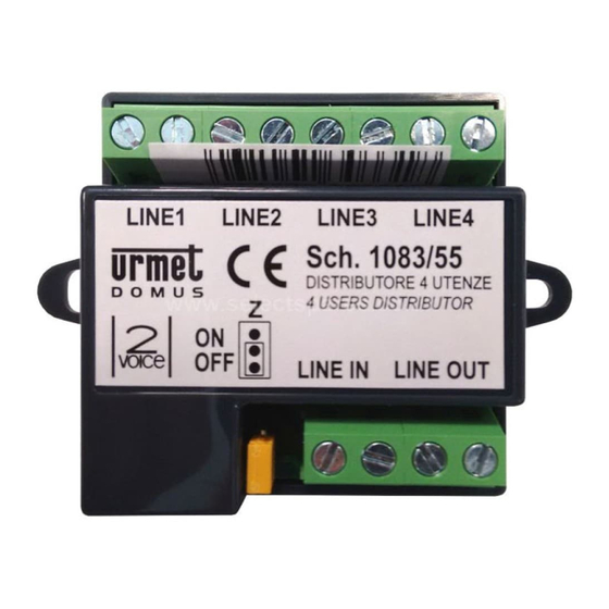 urmet domus 1083 Series Manual