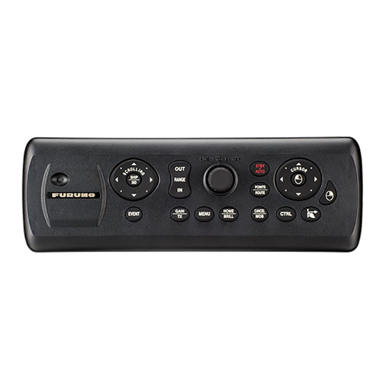 Furuno MCU-005 Installation Instructions Manual