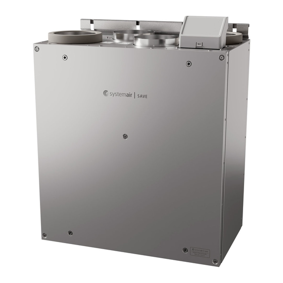 SystemAir SAVE VTR 100/B User Manual