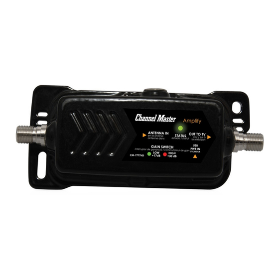Channel Master Amplify Instruction Sheet