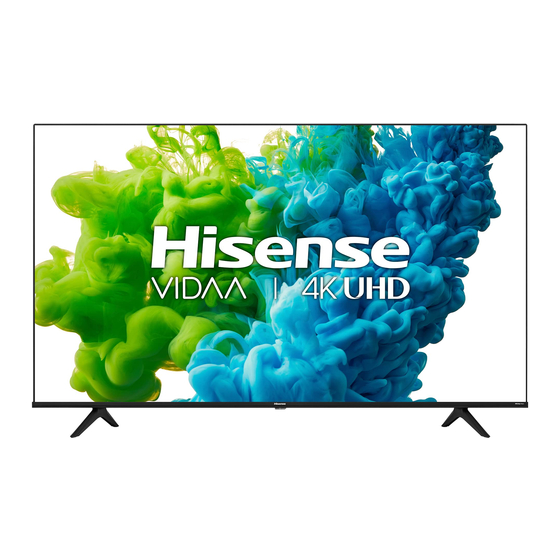 Hisense 65A60GV Quick Setup Manual