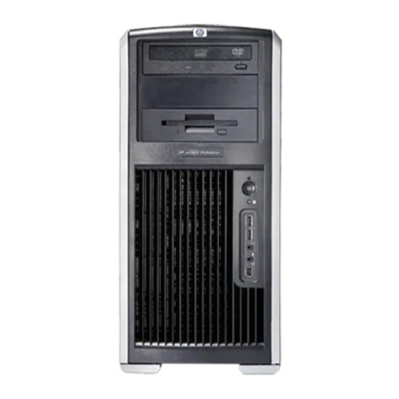 HP Xw9400 - Workstation - 16 GB RAM Manuals