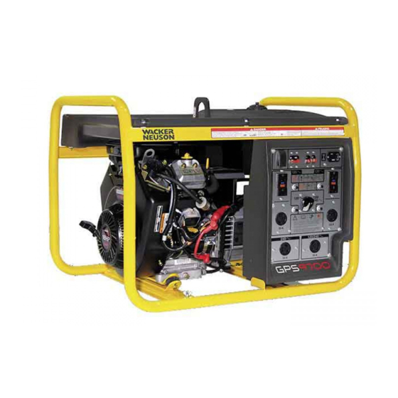 Wacker Neuson GPS 8500 Operator's Manual