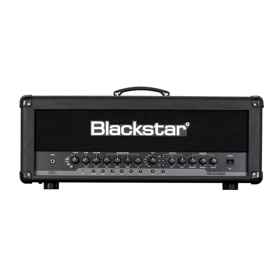 Blackstar id:60tvp Owner's Manual