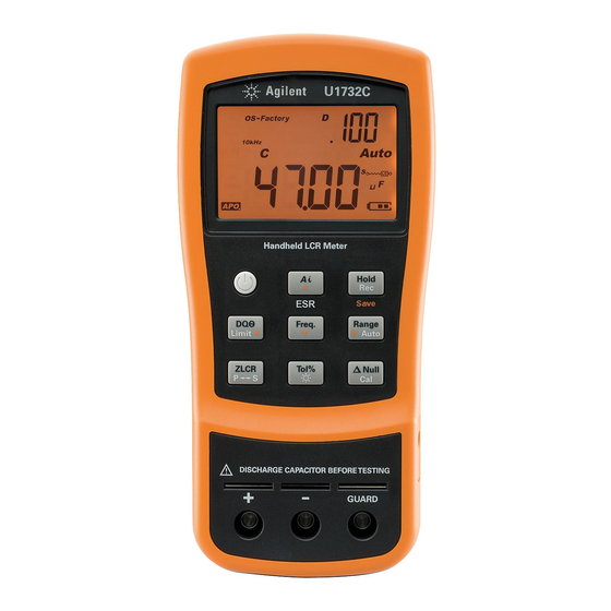 Keysight Technologies U1731C Quick Start Manual