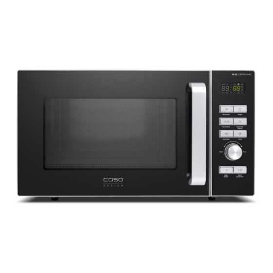 CASO DESIGN MI 30 Ceramic Original Operating Manual