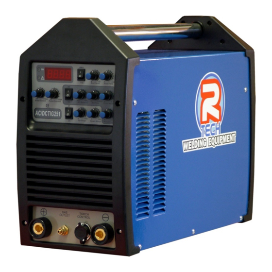 R-Tech TIG251 Operation Instructions Manual