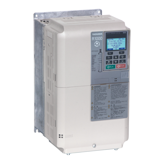 YASKAWA R1000 Series Quick Start Manual