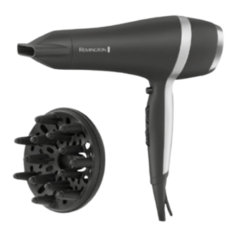 Remington SALON SMOOTH HAIRDRYER GIFT SET Manual
