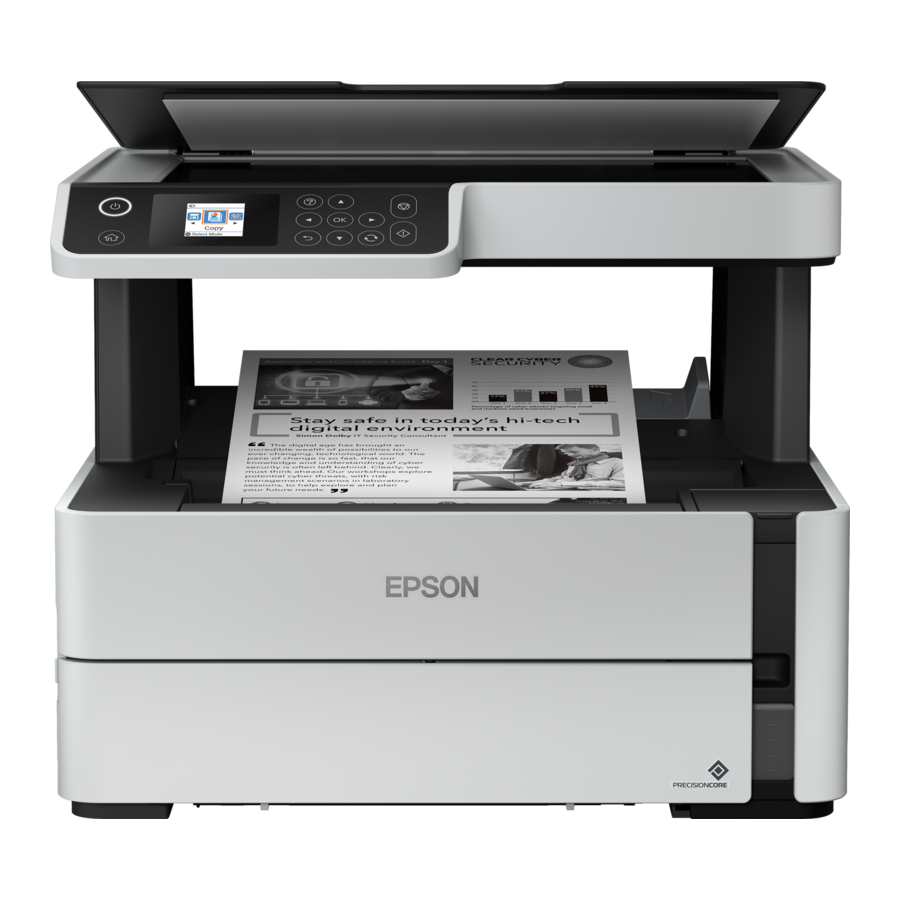 Epson ET-M2170 - All-In-Ones Printer Quick Installation Guide