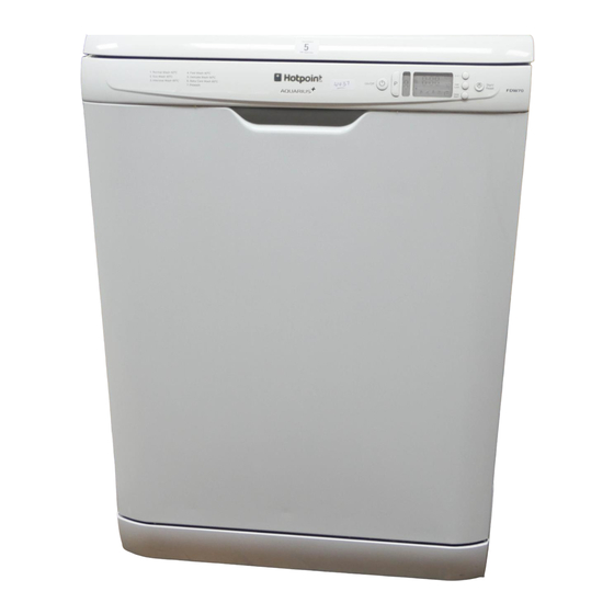 Hotpoint FDW 70 Instruction Booklet