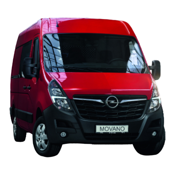Opel MOVANO Owner's Manual