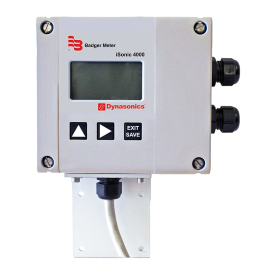 Badger Meter iSonic 4000 Installation And Operation Manual